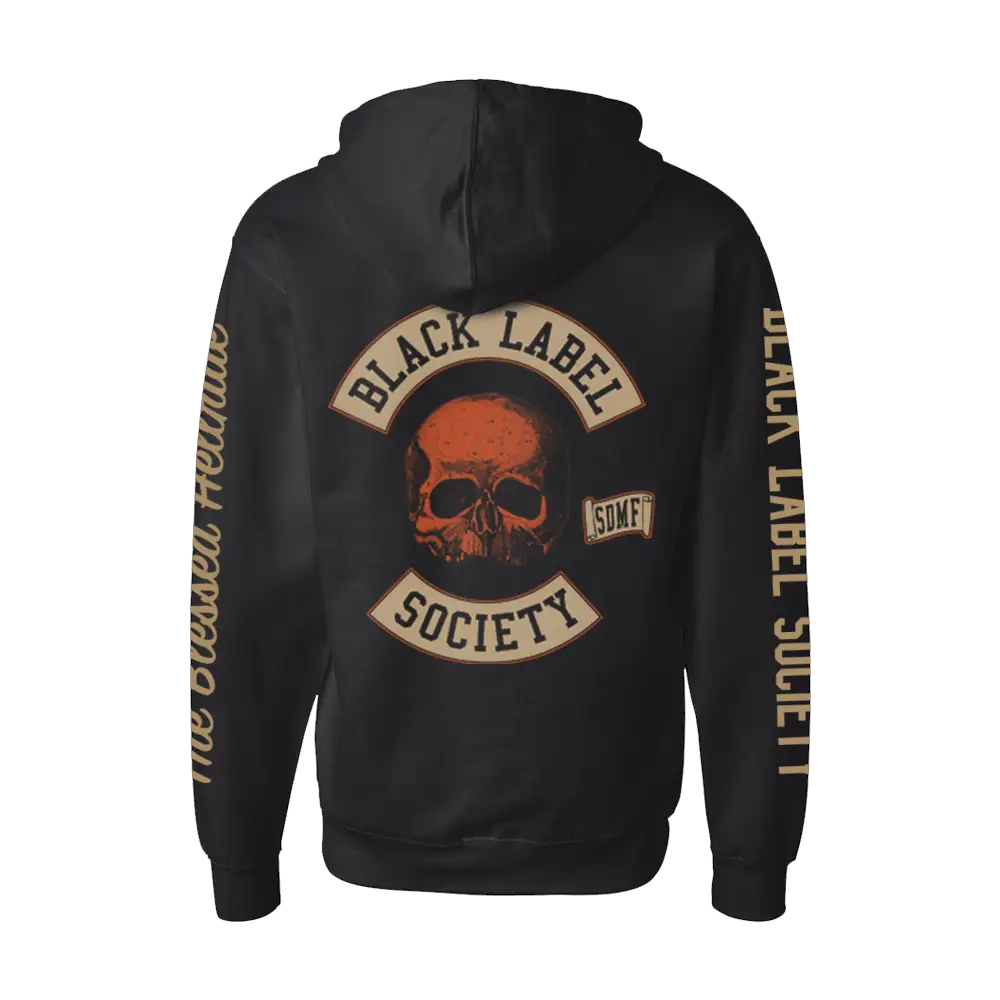 Blessed Hellride Rat Rod Black Zip Up Hoodie - Image 3