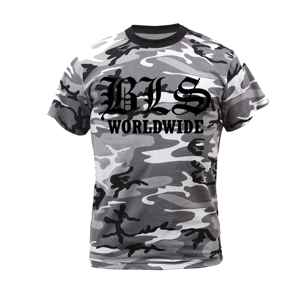 BLS Worldwide Winter Camo Tee - Image 2