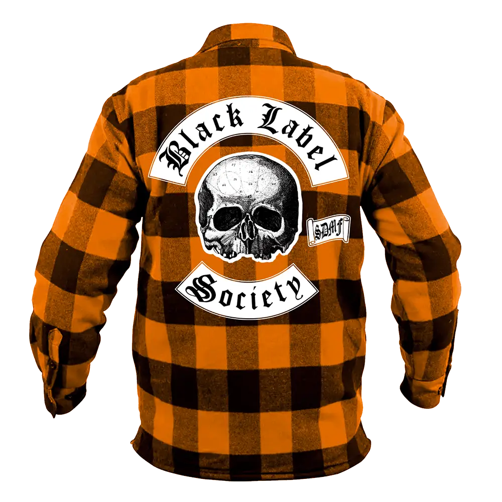 SDMF Orange and Black Halloween Flannel - Image 3