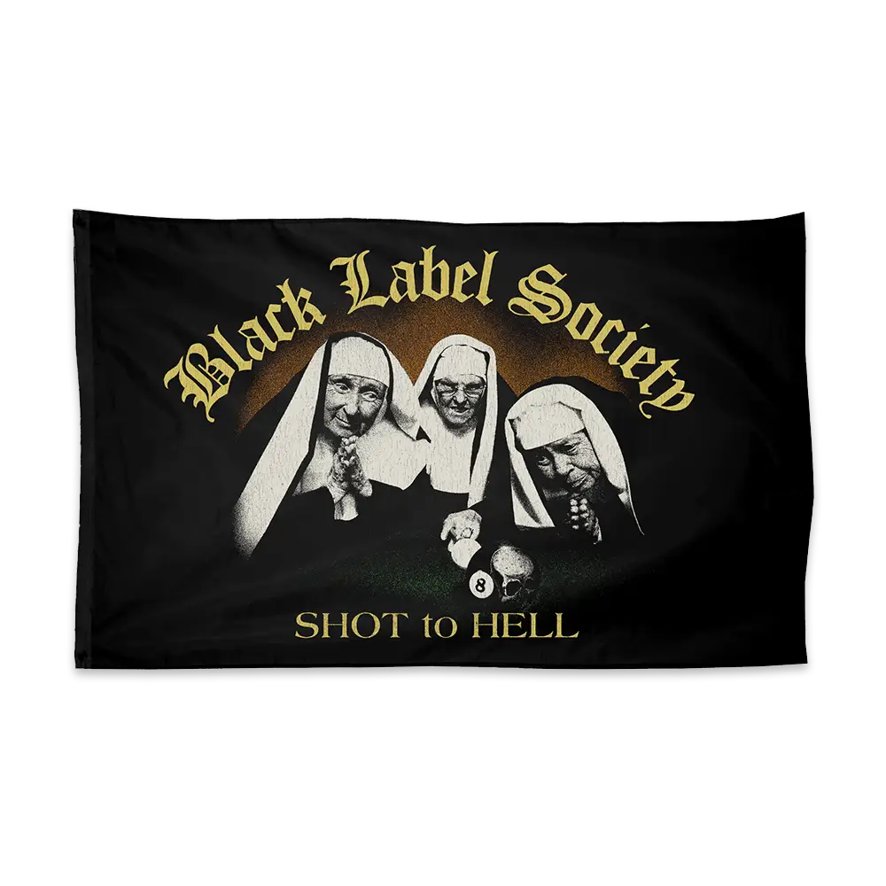 Shot To Hell Wall Flag